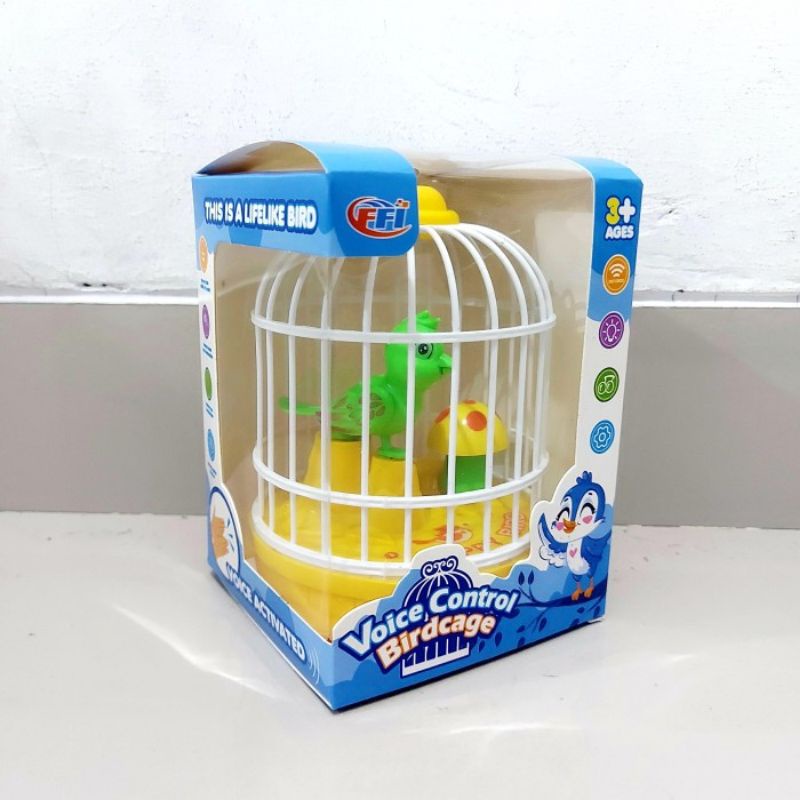 Mainan Burung Kicau Voice Control - Hearful Bird Baterai Anak Laki Perempuan