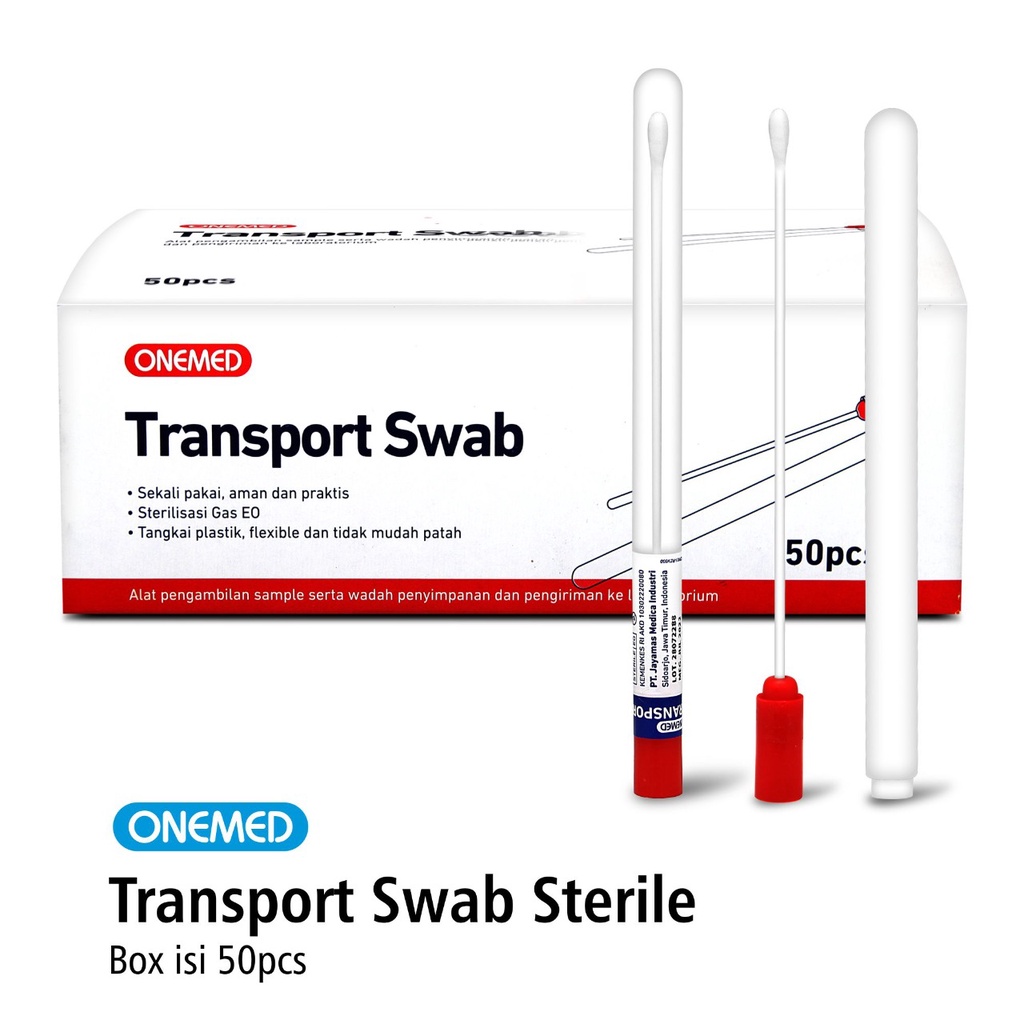 Transport Swab Steril Onemed Box Isi 50 Pcs