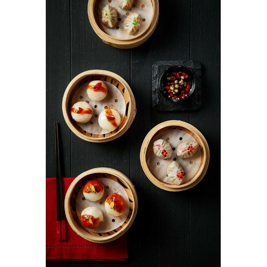 Kertas Dimsum 4&quot; inch Harga Per Lembar (Minimal 10 Lembar) Kualitas Premium Alas Dimsum Paper 10,5 cm untuk Klakat / Besek Dimsum 13cm Alas Kukusan Dimsum Anti Lengket dan Higienis Food Grade