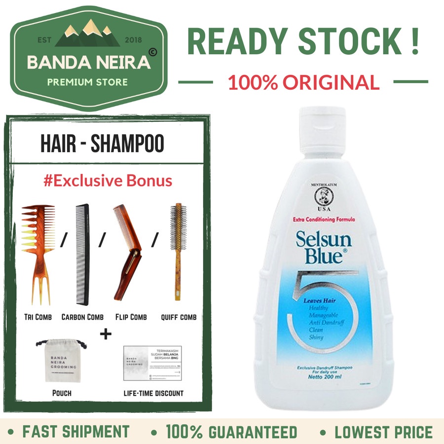 SELSUN Blue 5 Shampoo / Sampo Anti Ketombe