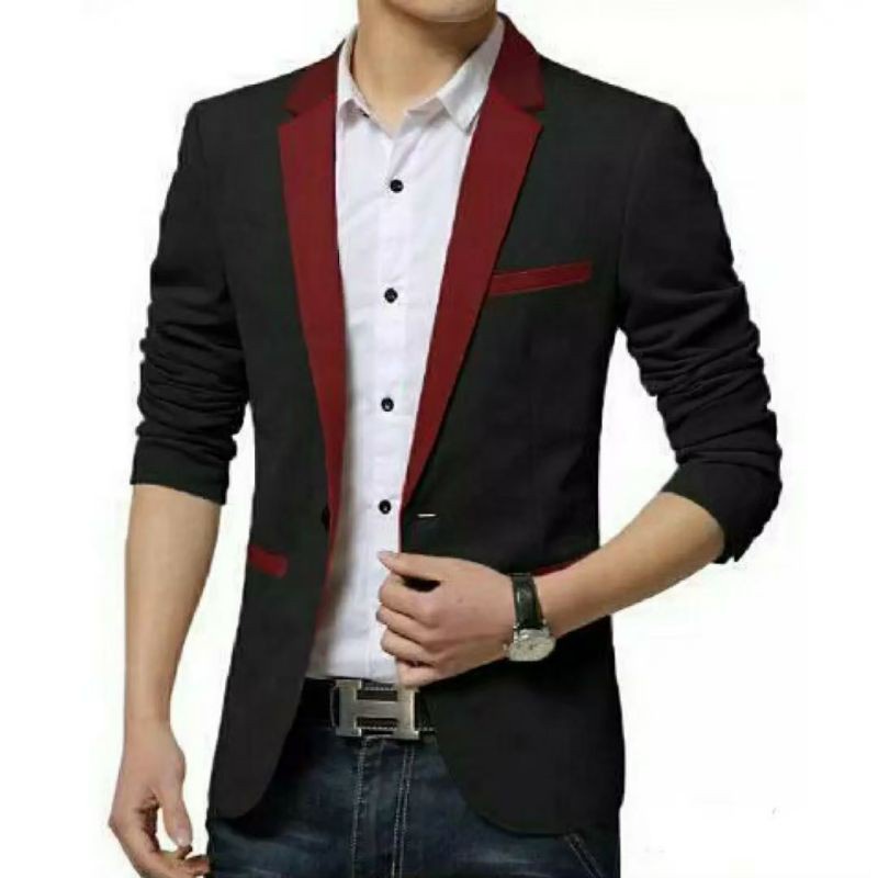 Jas Pria Casual / Jas Blazer Kantor / Jas Kerja / Blazer Pria Slimfit / Jas Cowok Keren / Blazer Ker