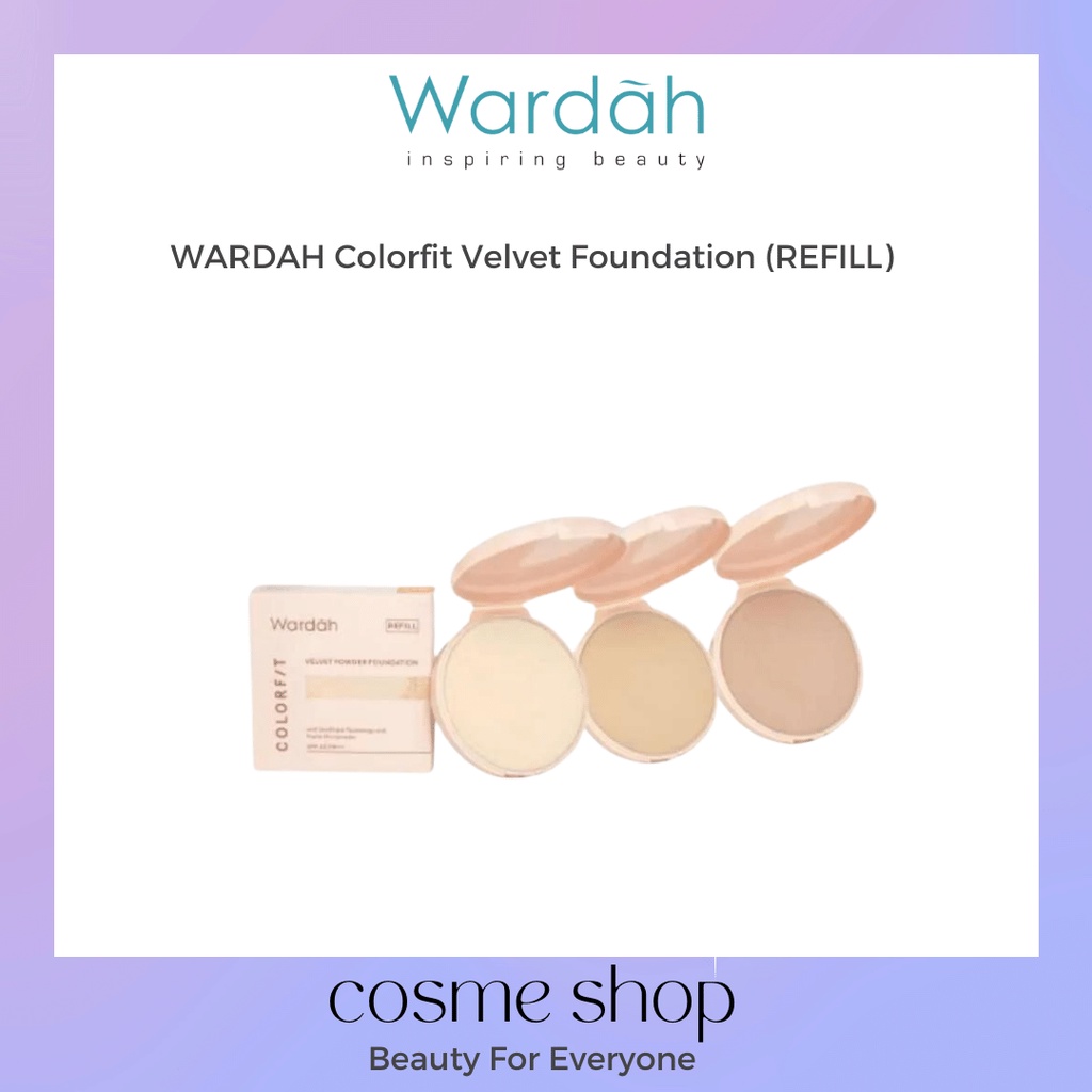 (REFILL) Wardah Colorfit Velvet Powder Foundation Refill