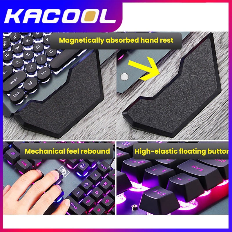 Keyboard Gaming 618 Set Keyboard Dan Mouse Gaming Berkabel Dengan 16 Jenis Efek Lampu Latar Dan Beberapa Urutan Tombol Pintasan