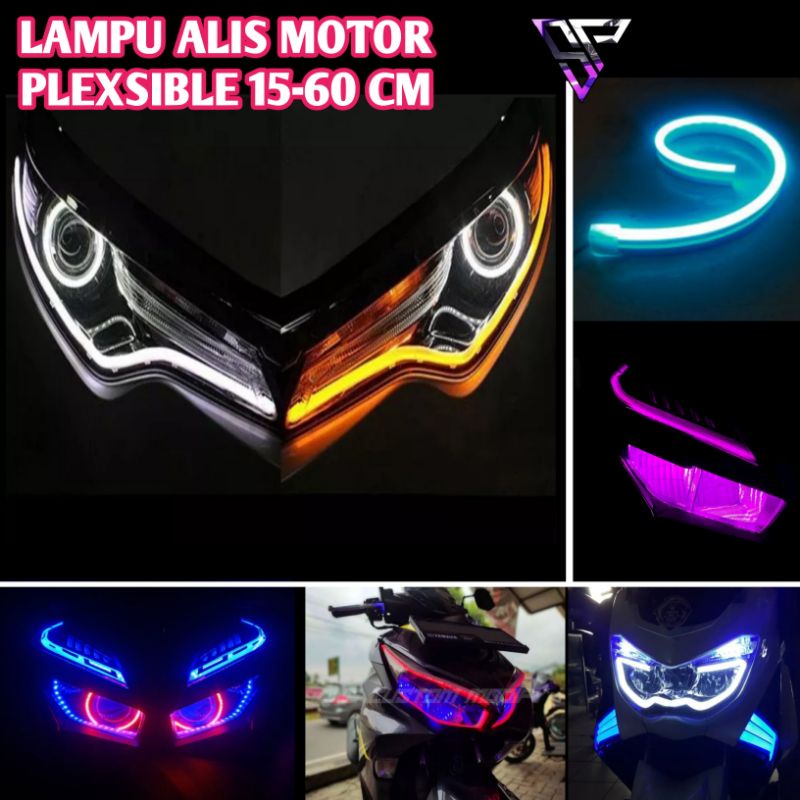 LAMPU ALIS BEAT AEROX NMAX VARIO SCOOPY DLL BUKAN BINTIK DRL 12V UNIVERSAL 15CM 25CM 30CM 60CM