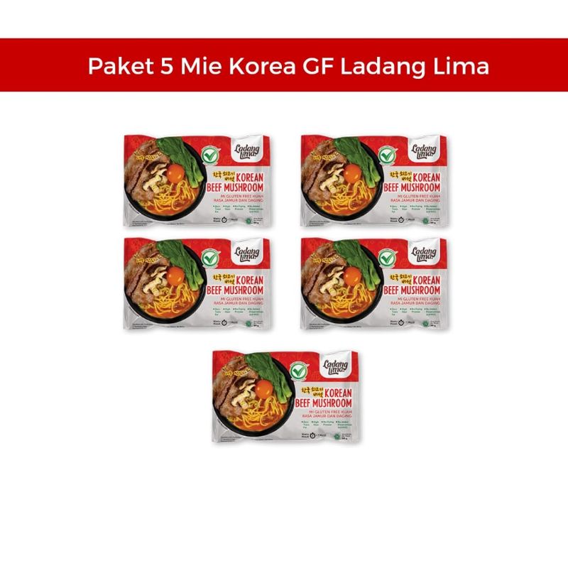 

Paket 5 Mie Korea Gluten Free Ladang Lima