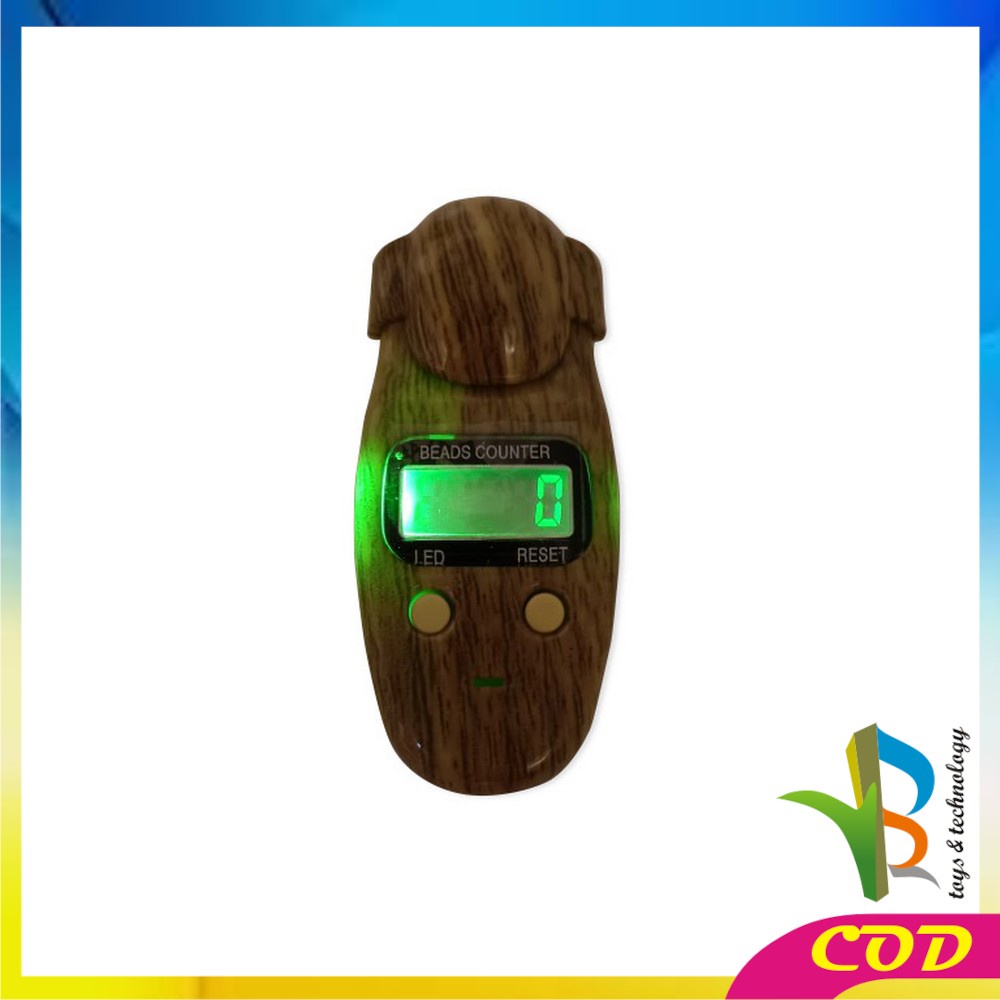 RB-C383 Tasbih Digital Kayu / Tasbih Digital Premium Mini Tally Counter / Alat Hitung Tasbeh Digital / Finger Counter