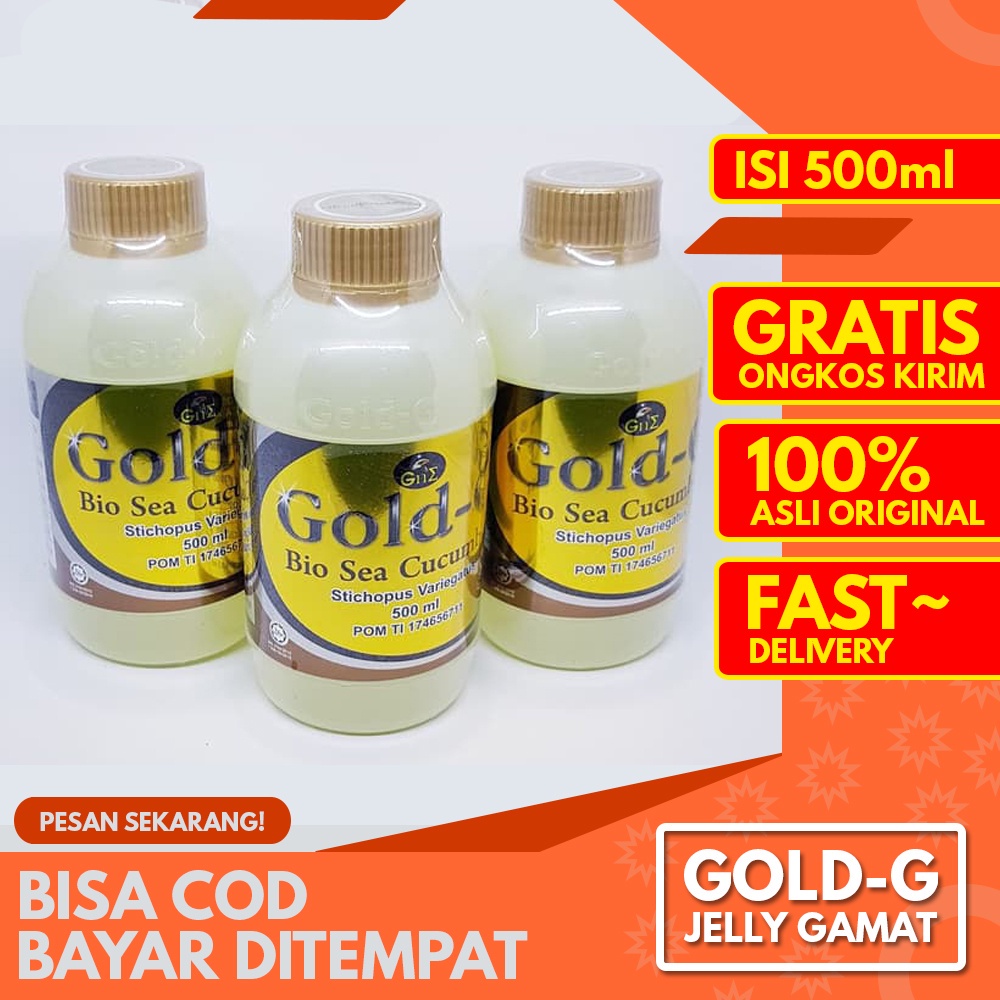 (DIJAMIN ORI) Obat Asma Herbal - Jelly Gamat Gold G paling Ampuh