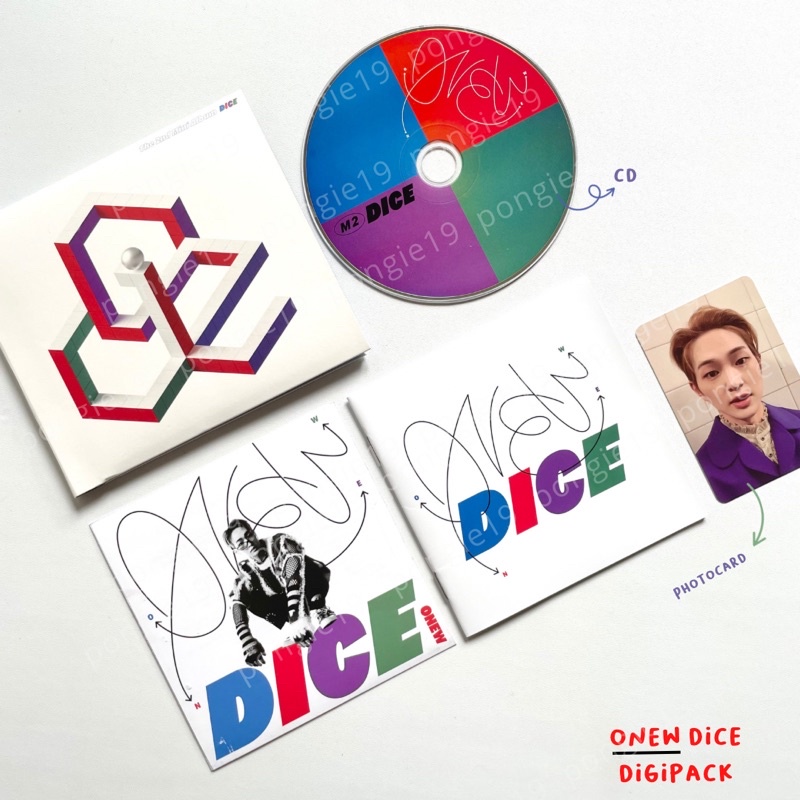 ONEW DICE DIGIPACK ALBUM / PHOTOCARD / PC / POSTER