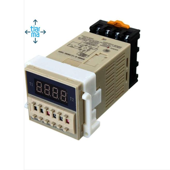 Omron DH48S-S Digital Timer Precision Delay Time Relay Twin Counter