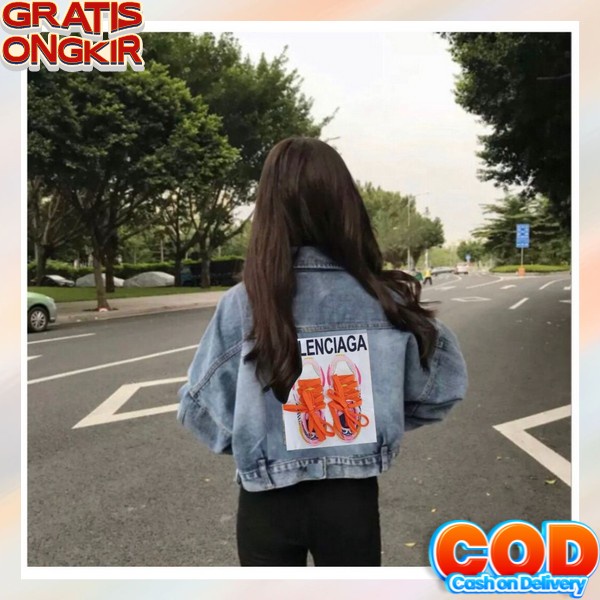 Jaket Jeans Wanita Crop Import Jins Wanita Jacket Jens Kekinian Cewek Terbaru Jket Jen Levis Termura