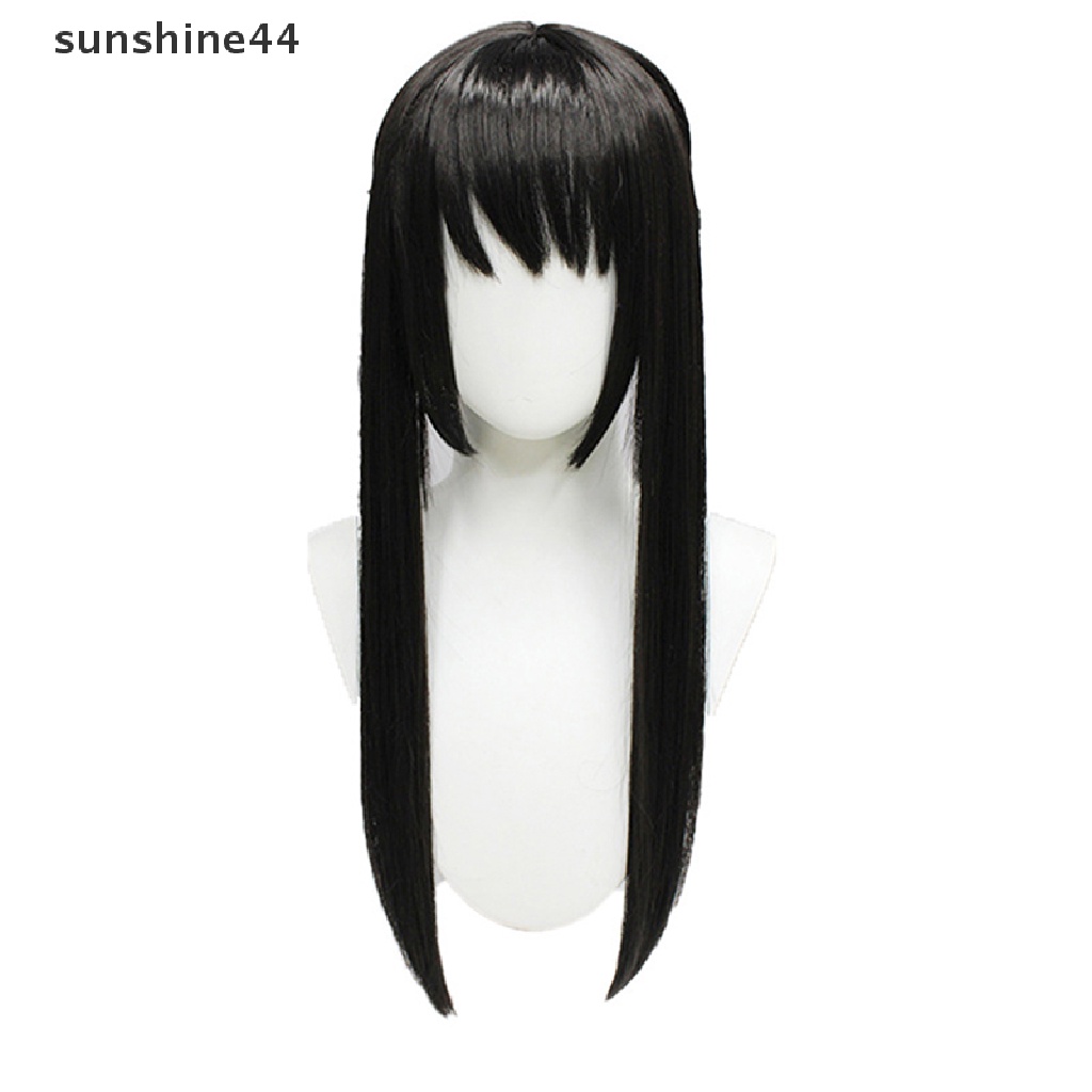 Sunshine Wig / Rambut Palsu Wanita Model Anime Spy X Family Yor Forger Warna Hitam Untuk Pesta Halloween