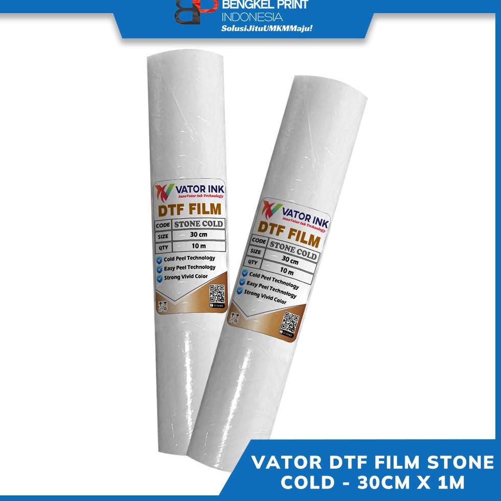 

・ PET FILM DTF VATOR STONE COLD 30CM x 1M | METERAN | EASY PEEL | PET FILM DTF VATOR ぽ