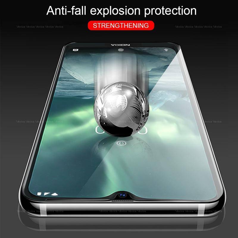 2pcs Pelindung Layar Tempered Glass Full Cover Untuk Nokia 1.4 2.4 3.4 5.4