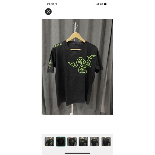 Kaos Razer Gaming baju gaming razer