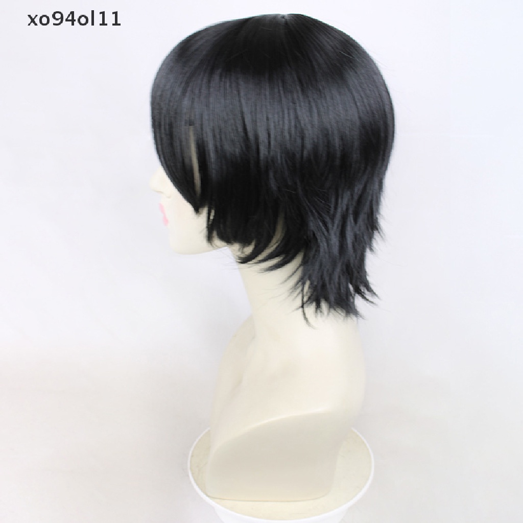 Xo Himeno Wig / Rambut Palsu Pria Model Pendek Layer Bahan Sintetis Tahan Panas Untuk Pesta Kostum