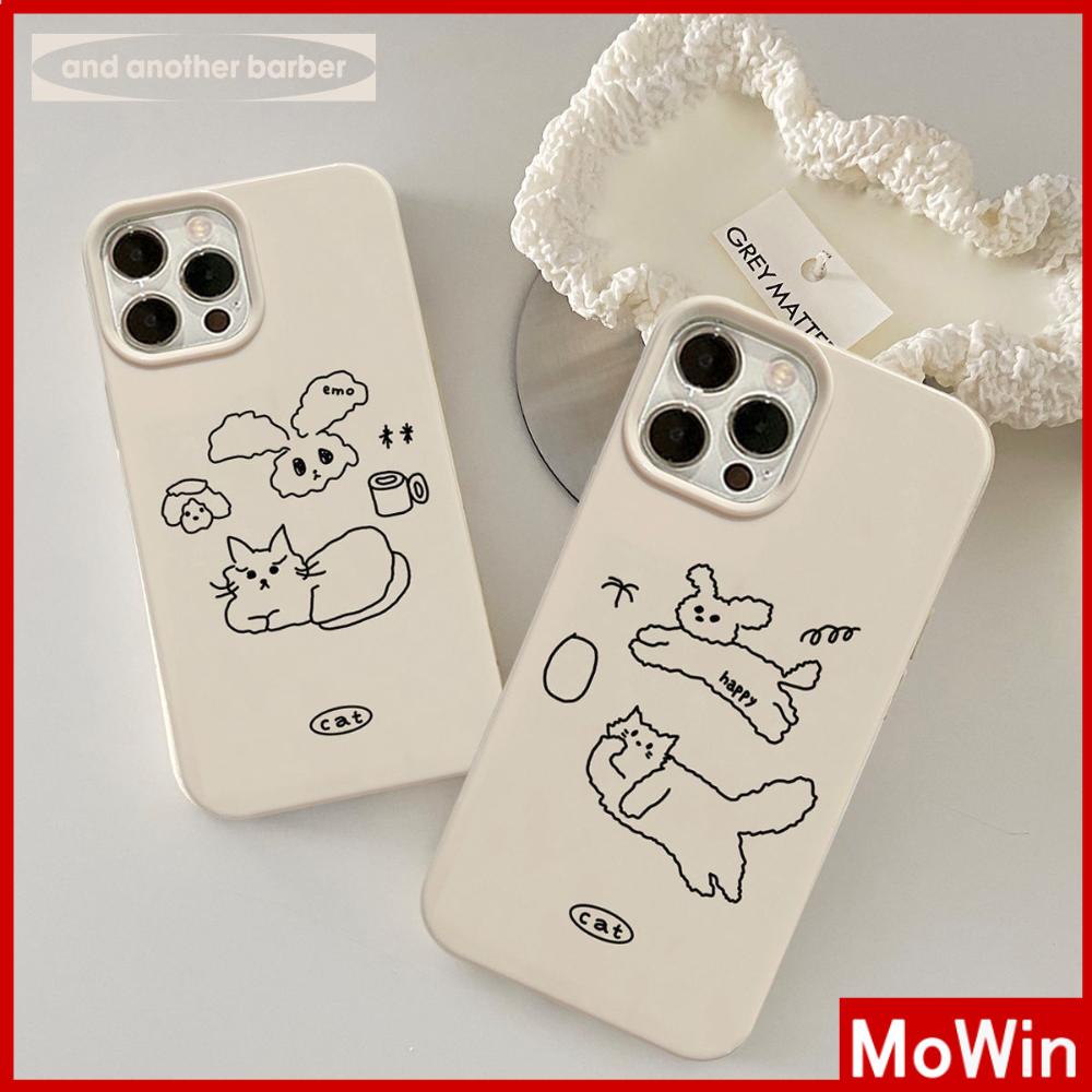 For iPhone 14 Pro Max iPhone Case Khaki Gray TPU Soft Case Shockproof Protection Camera Cute Cartoon Compatible For iPhone 13 Pro max 12 Pro Max 11 Pro max xr xs max 7Plus 7 8