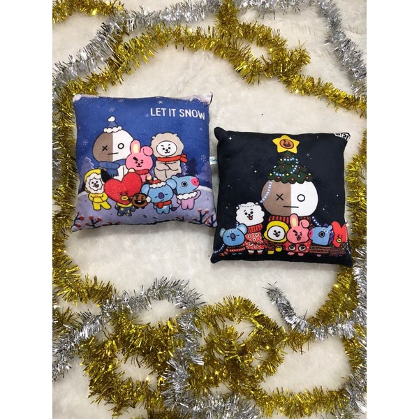 Bantal Chirstmas Kotak Empuk Custom Christmas Kado Natal | Bantal Souvenir Aksesoris Sofa