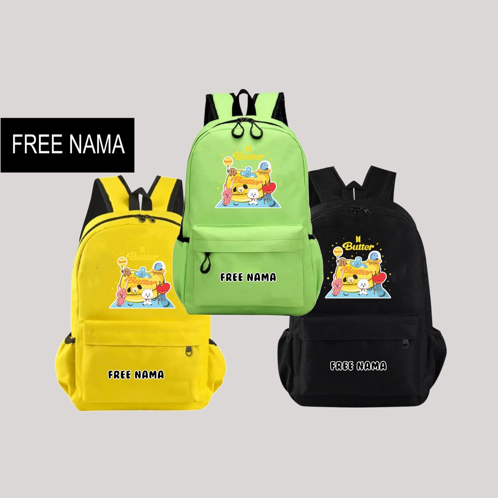 Tas Ransel Sekolah Anak Perempuan Bts Bt21 Korea Kids Backpack Kpop