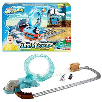 Kereta Track Thomas And Friends Adventures - Shark Escape Set