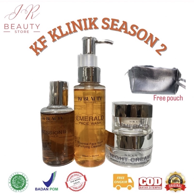 KF KLINIK STEP 2 || KF SKIN KLINIK SESSION 2 || ECER KF KLINIK NIGHT CREAM DAY CREAM FACIAL WASH TON