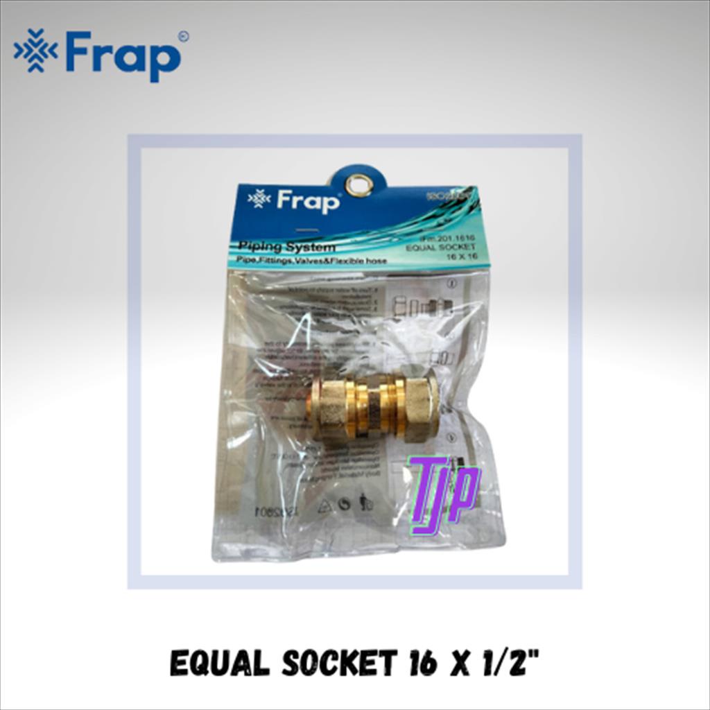 FRAP EQUAL  SOCKET BRASS  1/2&quot; FITTING PIPA PEX