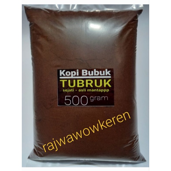 Kopi TUBRUK SEJATI Asli 500gram, murni kopi bubuk mantap, halus