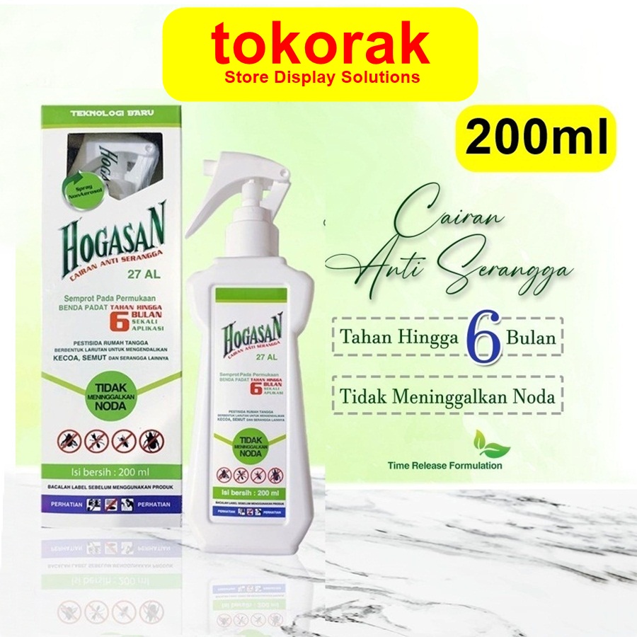 CAIRAN ANTI SERANGGA HOGASAN 200 ML - SEMPROTAN ANTI SEMUT KECOA RAYAP