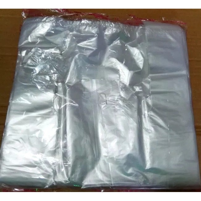 Kantong Plastik Liani Kresek Sampah Bening Transparan Putih 24 X 44