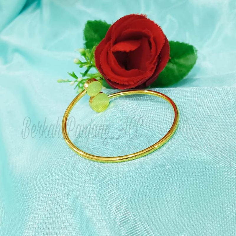 GELANG TITANIUM FLEKSIBEL BVL  FASHION perhiasan super berkelas fashion korea anti karat dan anti luntur