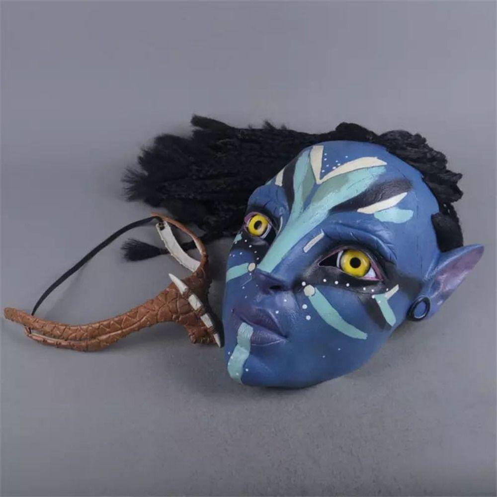 [Elegan] Avatar Lateks Topeng Trick Mainan Untuk Dance Adjustable Halloween Part Cosplay Props Head Mask Decoration Prop Dewasa Film Topeng Halloween Topeng