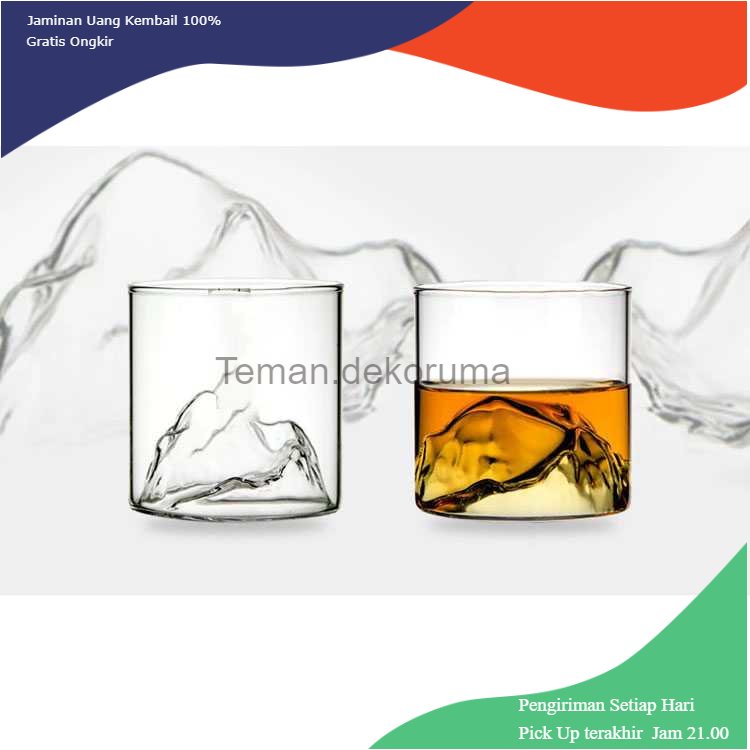 TD - PR SENGEN Gelas Whiskey Japanese Style Mt. Asama Rock Glass 200 ml - SG200