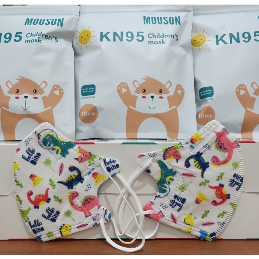 MOUSON KN95 Kids Masker Anak Motif 5 PLY isi 10 Pcs