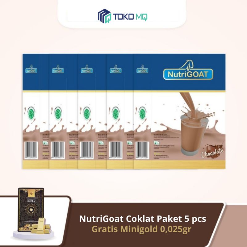 

Nutrigoat cokelat paket 5pcs Nutrigoat gratis 0,025gr paket cokelat