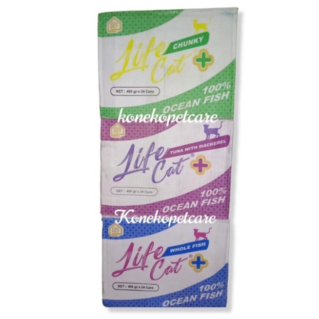 Life Cat PLus 1Kardus 24pcs wet food cat