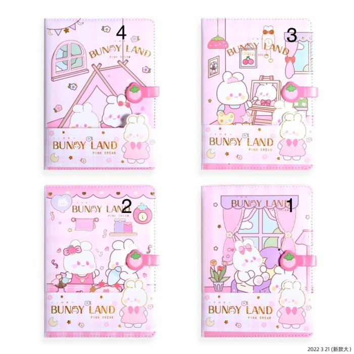

Agenda Diary / Notebook Meaw Canteen / Bunny Land / Agenda Lucu Import