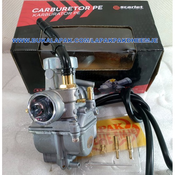 Jual Carbu Pe 24 Scarlet Original With Powerjet Bonus Jarum Mainjet