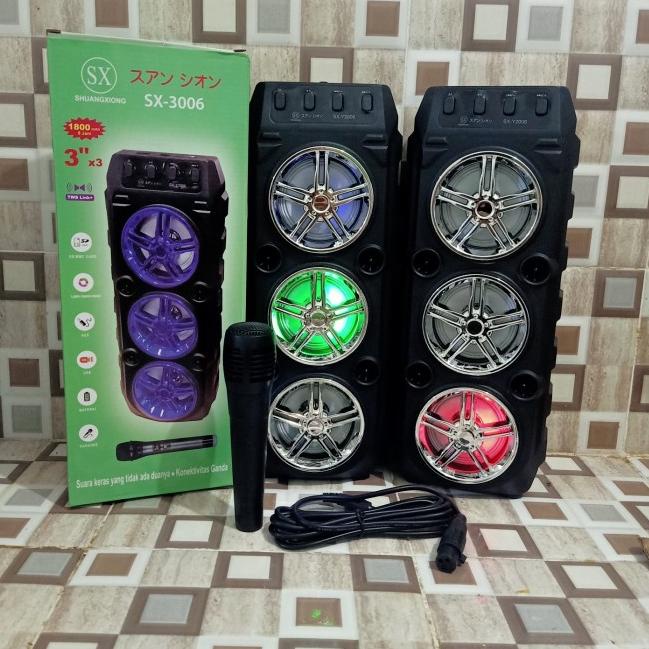 Speaker Bluetooth Terbaru SX 3006 free mic - Salon aktif 3006