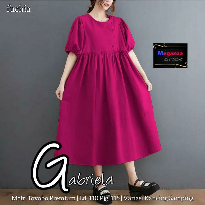 GABRIELA DRES MIDI TERBARU BY MEGA