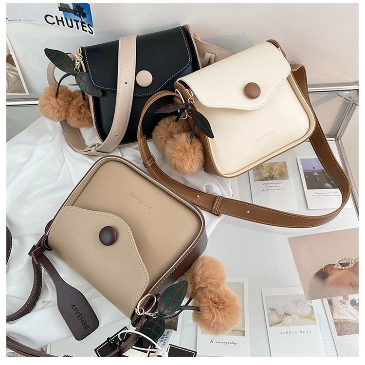 TSK-Tas Selempang Wanita Anara Fashion Murah bisa COD - TANPA GANTUNGAN POM POM