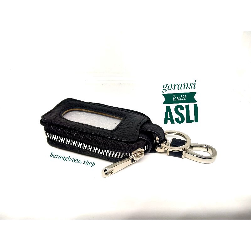 Dompet /Hardcase /Tempat Remote Mobil Kulit - Gantungan Logo Honda