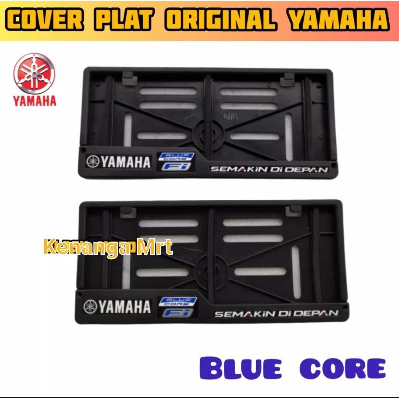 Dudukan Plat Nomor Motor Yamaha Logo Blue Core F1 - Cover Plat Motor Yamaha Universal