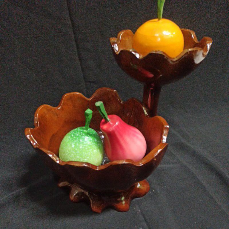 tempat buah  susun  - tempat buah jati - tempat buah kayu jati - tempat buah unik - toko kayu jati