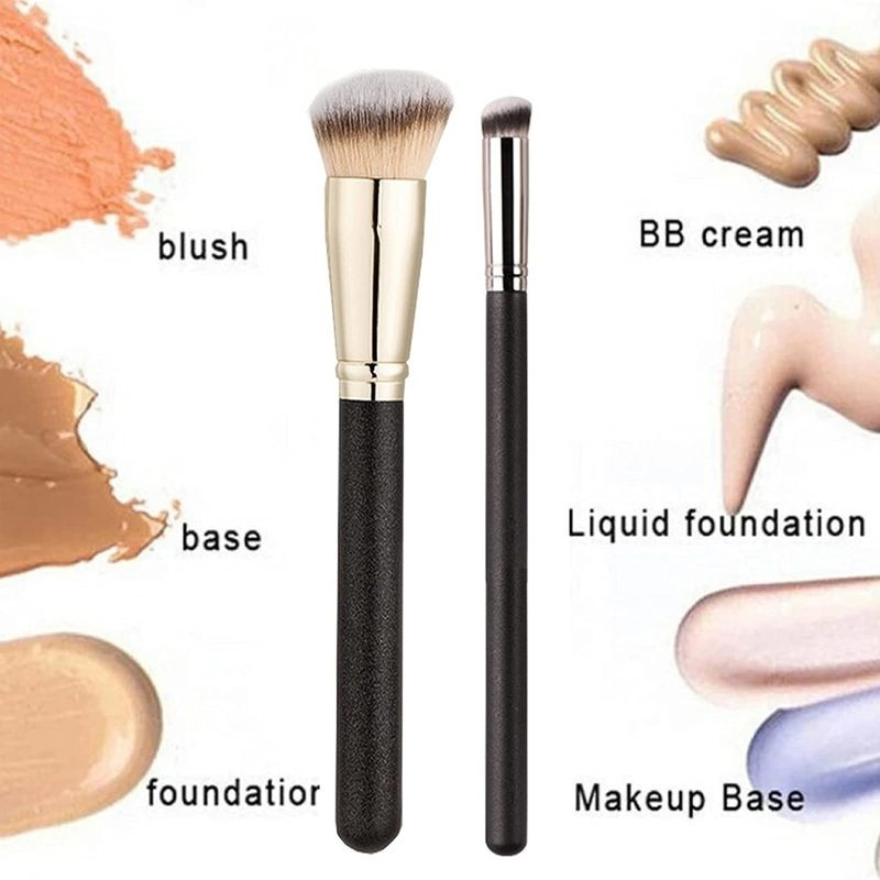 Brush Concealer Foundation Bahan Fiber Lembut Tahan Lama Untuk Makeup