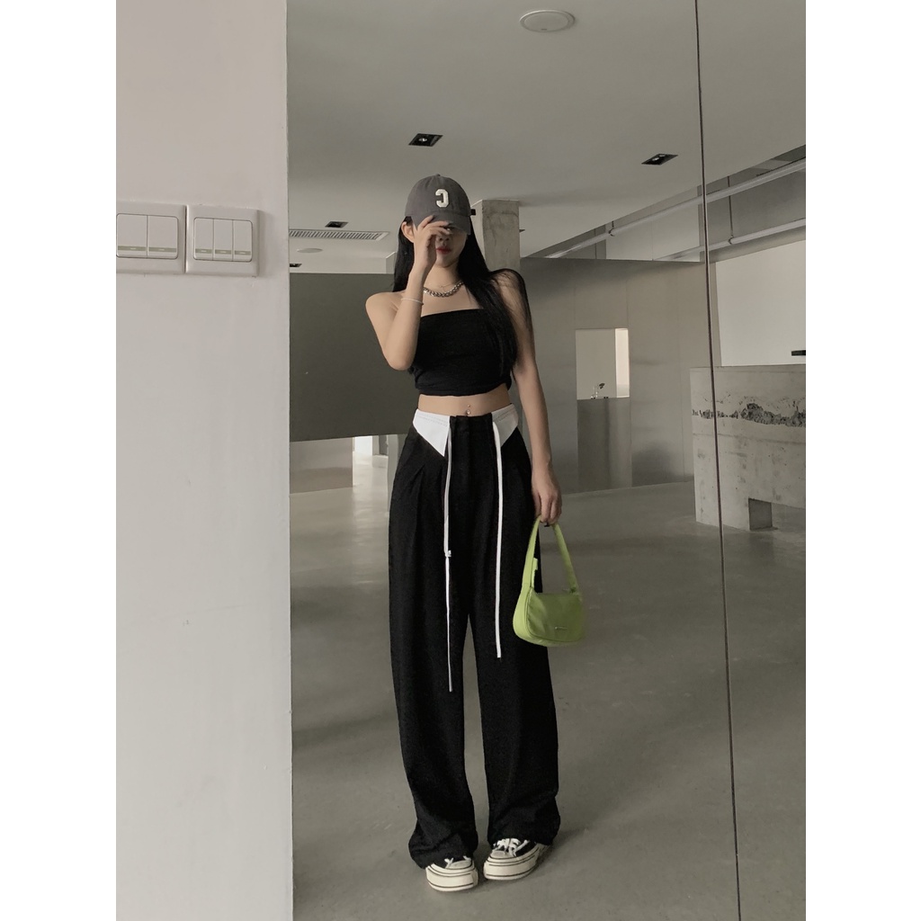 Korean Style Celana Kulot Wanita Terbaru Kekinian celana kulot wanita panjang import Loose Highwaist Pants