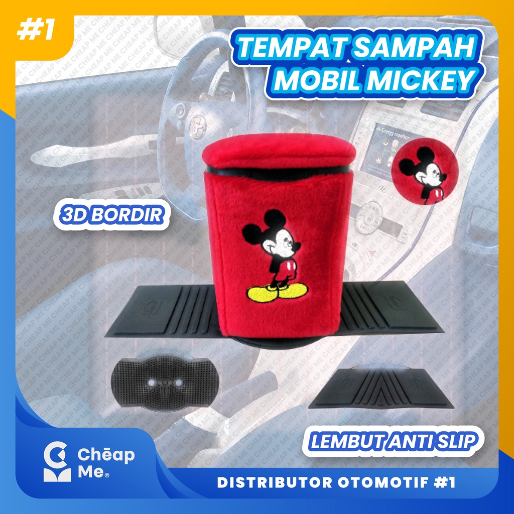 Tempat Sampah Mobil MICKEY MOUSE / Aksesoris Mobil MICKEY MOUSE / Aksesoris MICKEY MOUSE