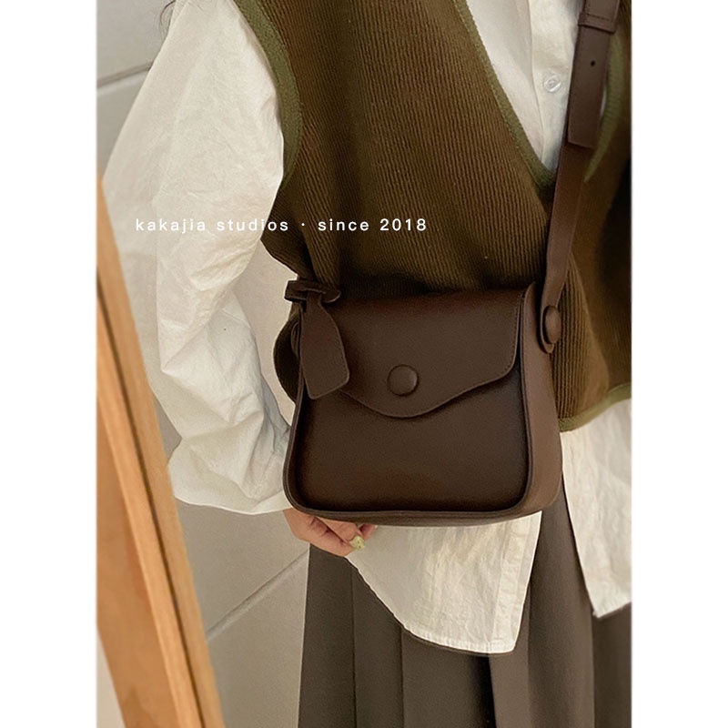 Suhao All-Match In Messenger Bag Wanita 2022 Baru Fashion Trendi Korea Tas Persegi Kecil Bahasa Perancis Ceruk Warna Kontras Ketiak Tas