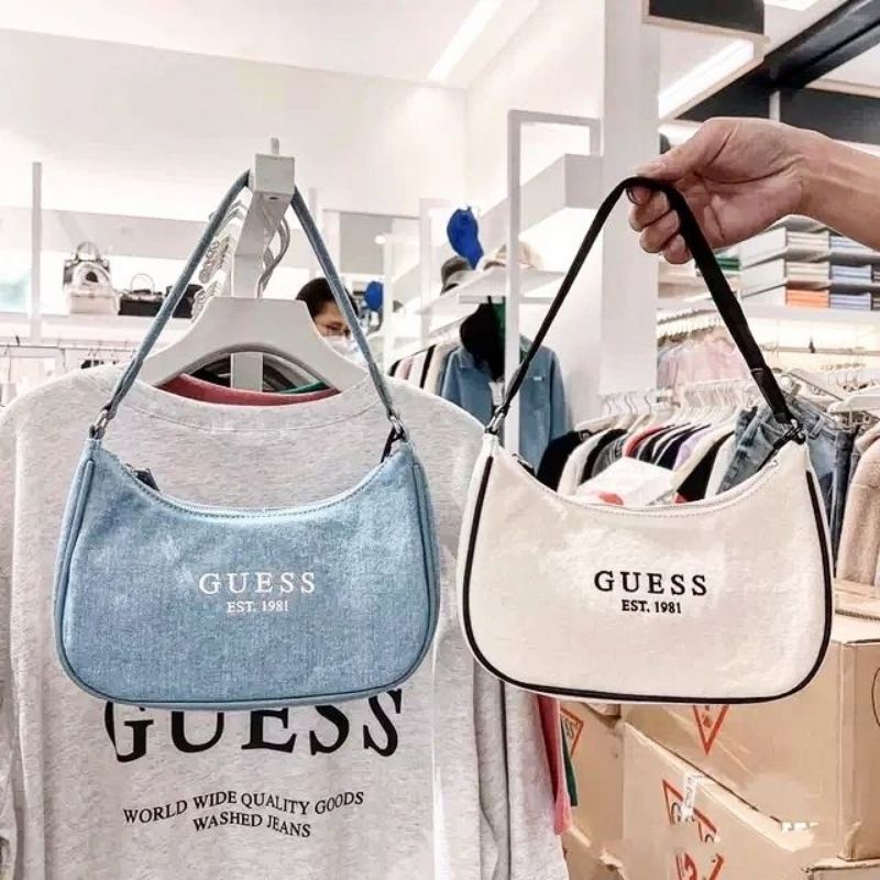 8.8 SALE | GUESS Denim Shoulder Bag