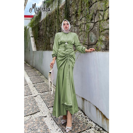 MYESHA Gamis kondangan serut gamis pesta mewah