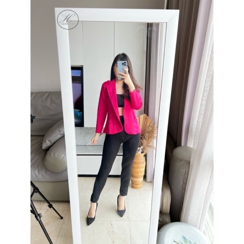 Nabila Blazer Wanita Scuba Import Premium Oufit Of The Day