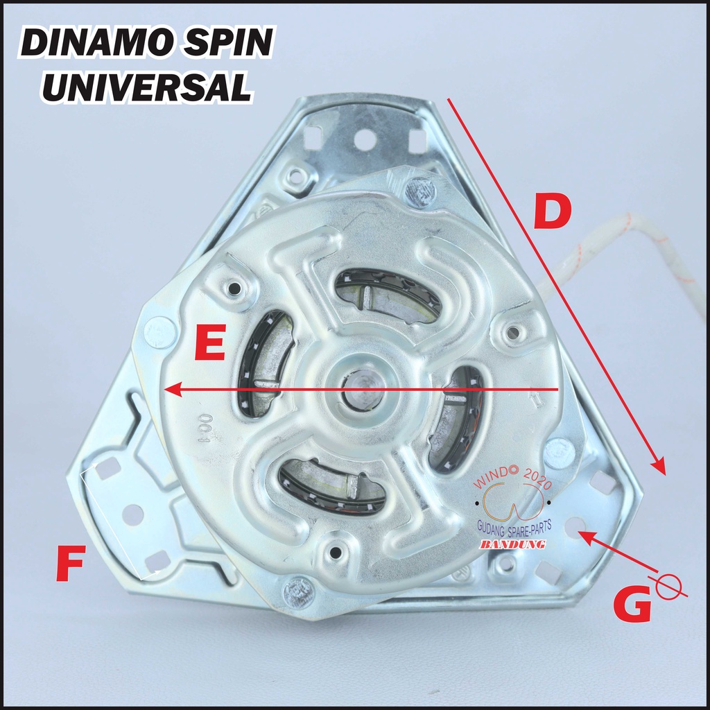 (BIG SALE) MOTOR DINAMO SPIN PENGERING / DINAMO UMUM MESIN CUCI 2 TABUNG UMUM UNIVERSAL | SPINER KAKI 3 MULTI